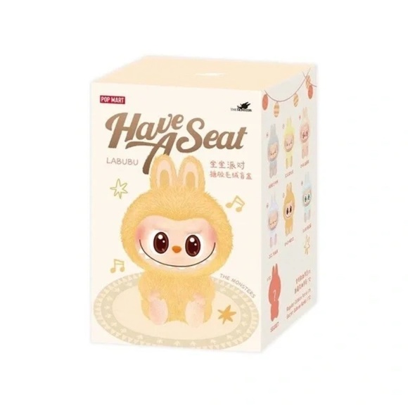 [NEW] POP MART Labubu Have a Seat Vinyl Plush Keychain Blind Box Dada Pink - Picture 10 of 12